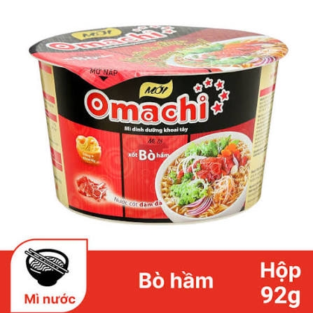 Mì dinh dưỡng khoai tây Omachi xốt Bò hầm 93gr