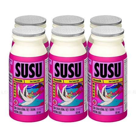SCU TT hương dâu Vinamilk Susu Chai 80ml