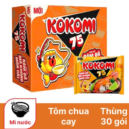 Mì Kokomi 75 hương vị tôm chua cay chanh ớt