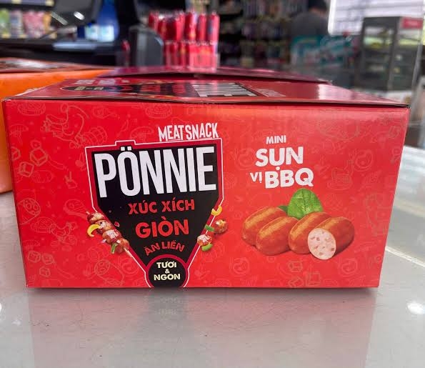 Hotdog Ponnie giòn ăn liền sụn vị BBQ