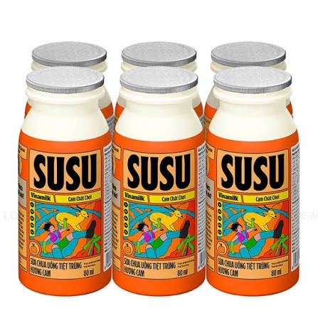 SCU TT hương cam Vinamilk Susu Chai 80ml
