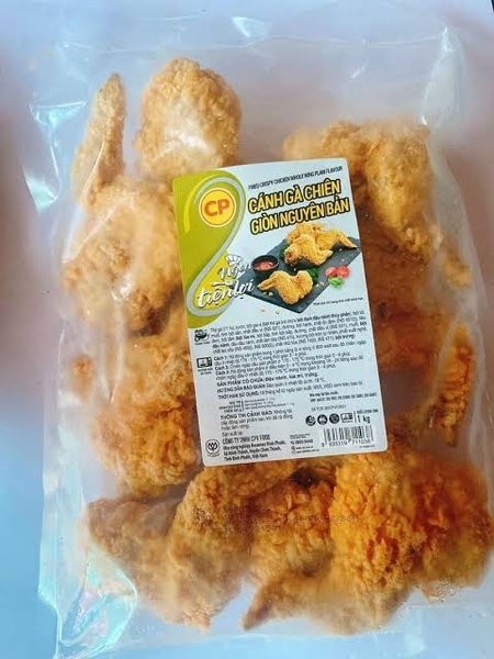 Cánh Gà Chiên Giòn Nguyên Bản Đông Lạnh CP 1kg