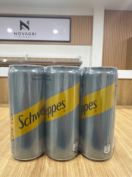 [Thùng] Nước Soda Có Gas Schweppes 320ml x 24 Lon