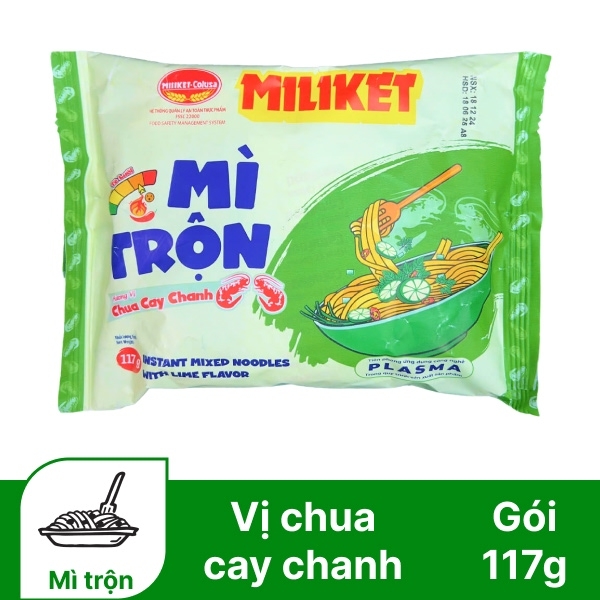 Mì trộn kraft vị chua cay chanh 117g x16