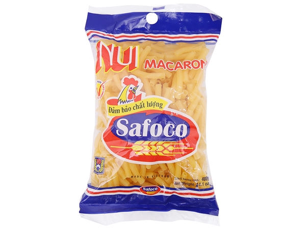 [Thùng] Nui Ống Lớn Safoco 400g x 25 Gói