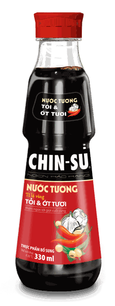 Nước tương CHIN-SU Tỏi ớt 330ml