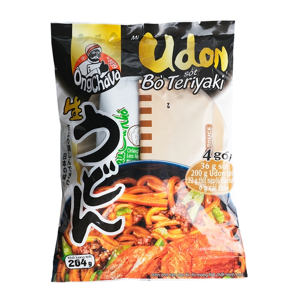 Mỳ Udon Sốt Bò Teriyaky  264gr (24 túi/T)