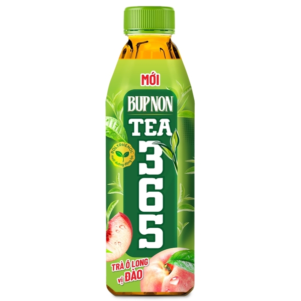 Trà Bupnon TEA365 ô long vị đào 500ml