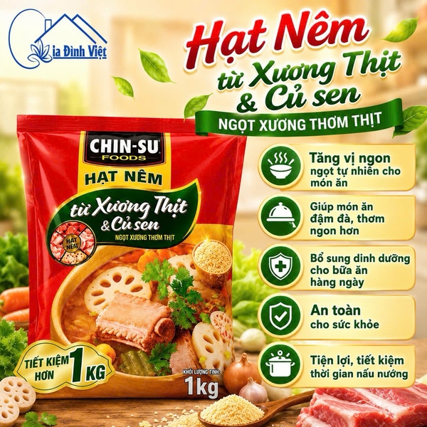 Hạt nêm CHIN-SU siêu tiết kiệm MN KM