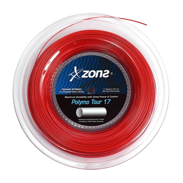 CƯỚC TENNIS ZONS POLYMO TOUR 17 1.23MM - SỢI 12M