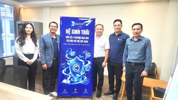 Viễn Dương Legal và Vạn Ích làm việc với DipNET về bảo hộ sở hữu trí tuệ số