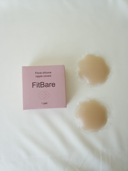 Miếng Dán Ngực Silicone Hình Hoa FitBare SYV-004 (6.5cm) - Tái Sử Dụng, Siêu Dính, Chống Nước, Mỏng Nhẹ Tự Nhiên
