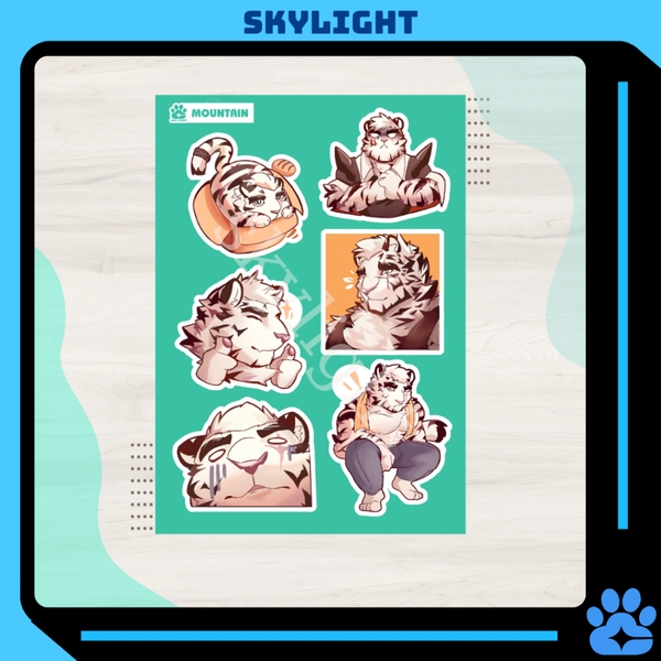 NO.18  MOUNTAIN 2 - Arknights - Sticker Furry Sheet A6 Decal chống nước