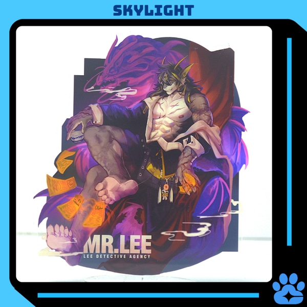 Mô hình/ Standee Furry Lee - Arknights - nhựa Mica - 15cm