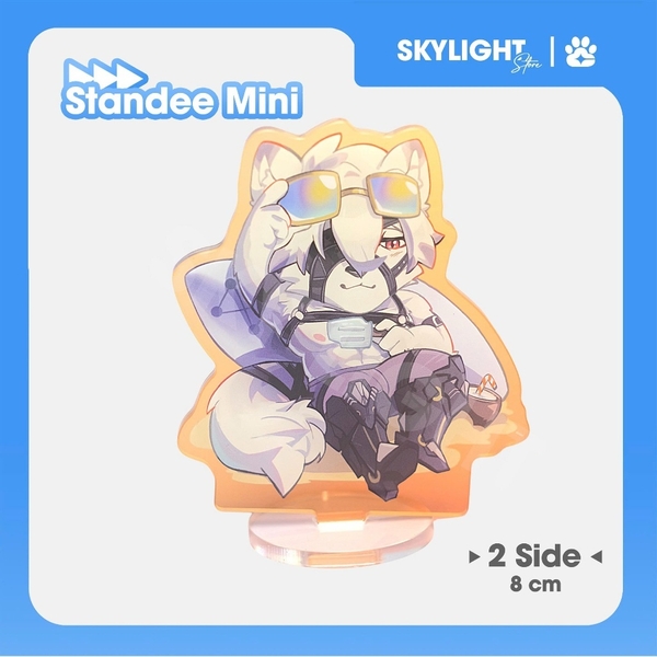 Mô hình/ Standee Mini Furry VON LYCAON - Zenless Zone Zero - 8cm - 2 mặt