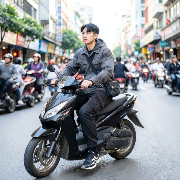 Phối Crossbody & Waist Bag Cho Commute Xe Máy Cả Ngày