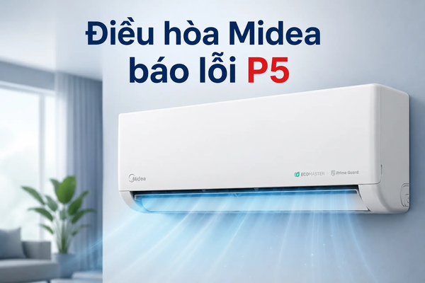 Điều hòa Midea báo lỗi P5 là gì? Hướng dẫn khắc phục để máy hoạt động ổn định