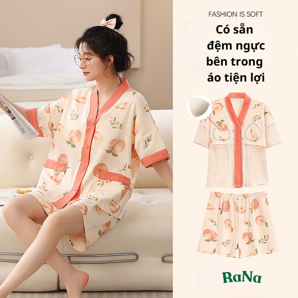 Quần Đùi Áo Cài Nút