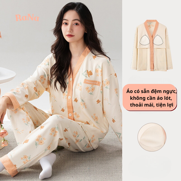 Quần Dài Áo Dài Cài Nút