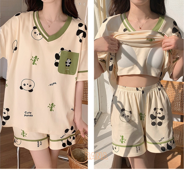 Quần Đùi Áo Cổ Tròn