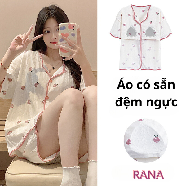 Quần Đùi Áo Cài Nút