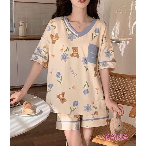 Quần Đùi Áo Cổ Tròn