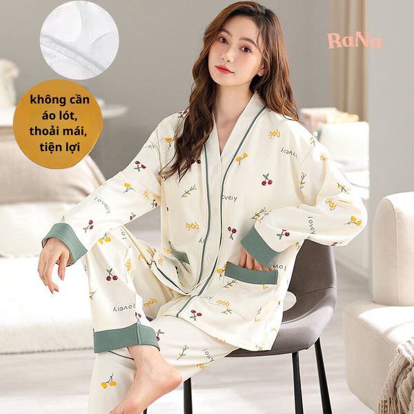 Quần Dài Áo Dài Cài Nút