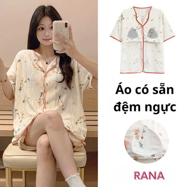 Quần Đùi Áo Cài Nút