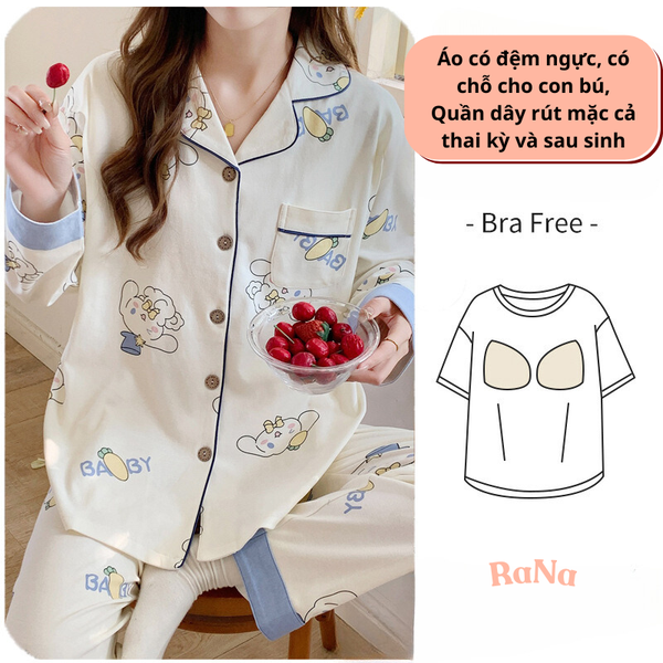Quần Dài Áo Dài Tay Mẹ Bầu