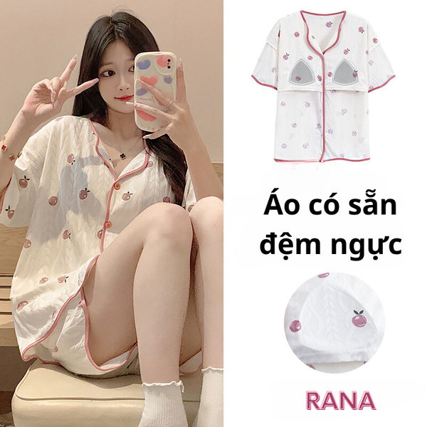 Quần Đùi Áo Cài Nút