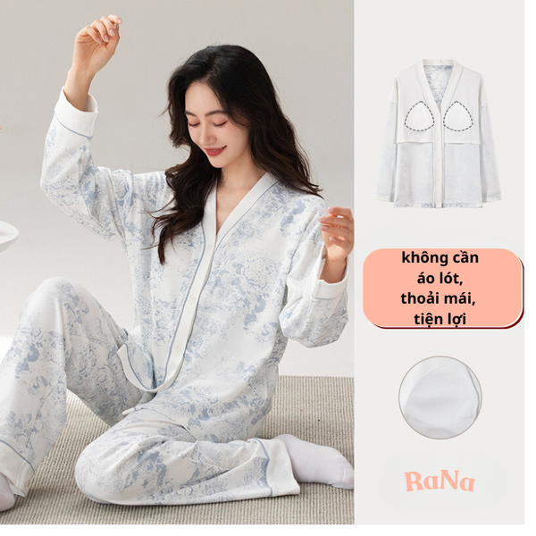Quần Dài Áo Dài Cài Nút