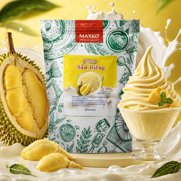 Bột Kem Sầu Riêng Maxko 1kg