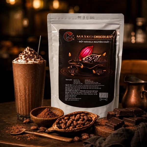Bột Socola Nguyên Chất Maxko 1Kg