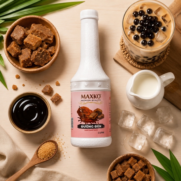Sốt Đường Đen Maxko 1L