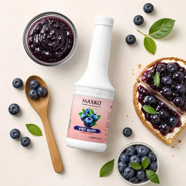 Sốt Nam Việt Quất Maxko 1L