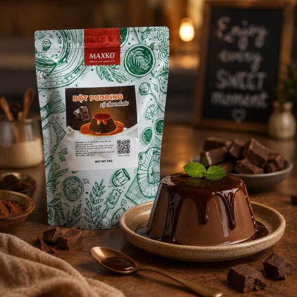 Bột Pudding Socola Maxko 1kg