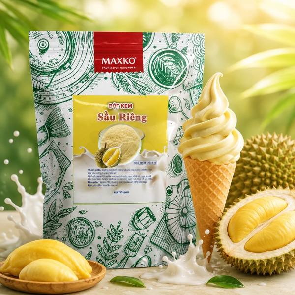 Bột Kem Sầu Riêng Maxko 1kg