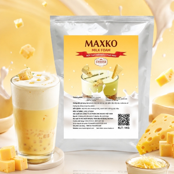 Bột Tạo Màng Vị Phô Mai Maxko 1kg