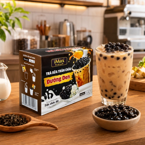 Trà sữa hòa tan vị đường đen Maxko