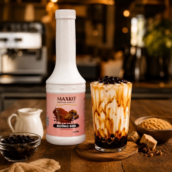 Sốt Đường Đen Maxko 1L