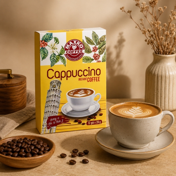 Cà phê hòa tan Capuccino Maxko