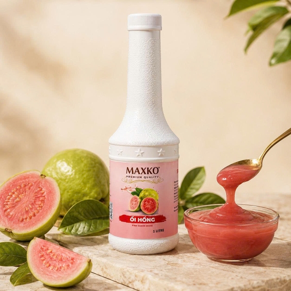 Sốt Ổi Hồng Maxko 1L