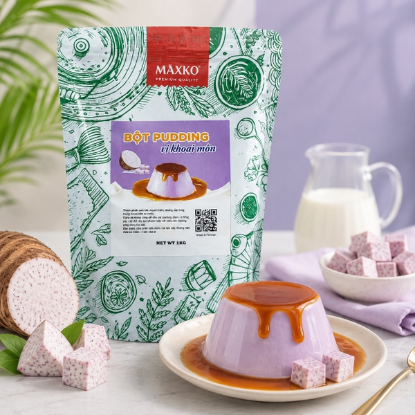 Bột Pudding Khoai Môn Maxko 1kg