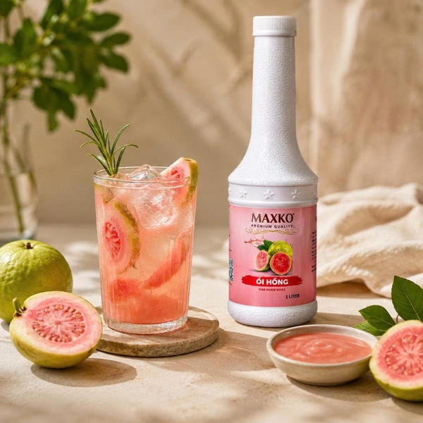 Sốt Ổi Hồng Maxko 1L