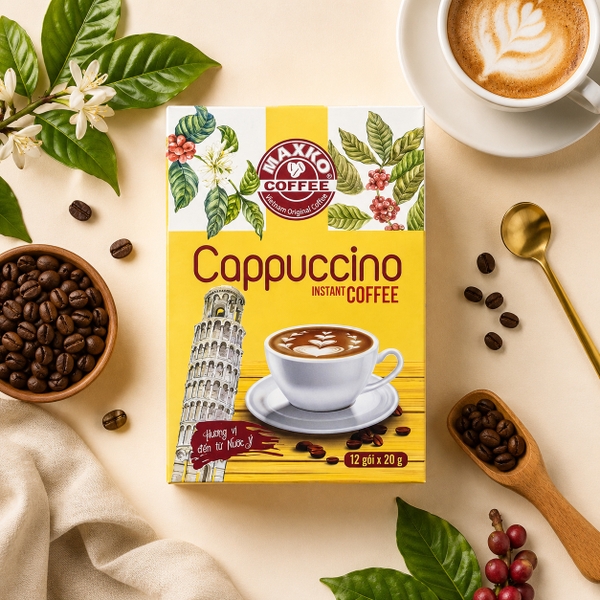 Cà phê hòa tan Capuccino Maxko