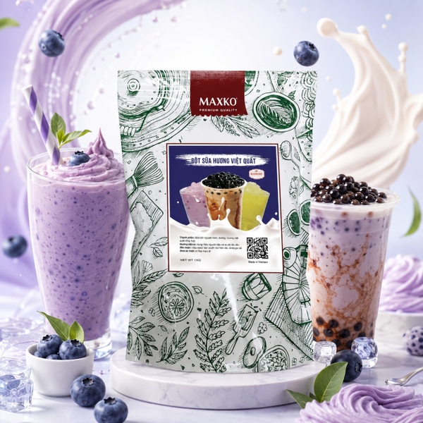 Bột sữa hương việt quất Maxko 1kg
