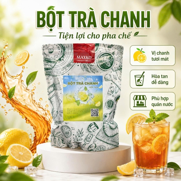 Bột Trà Chanh Maxko 1kg