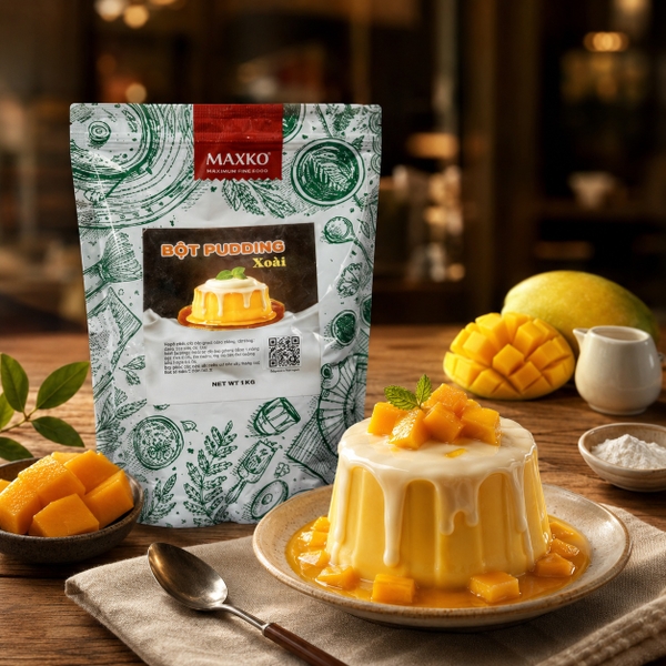 Bột Pudding Xoài Maxko 1kg