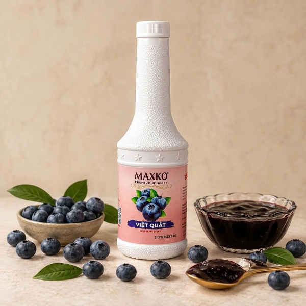 Sốt Nam Việt Quất Maxko 1L