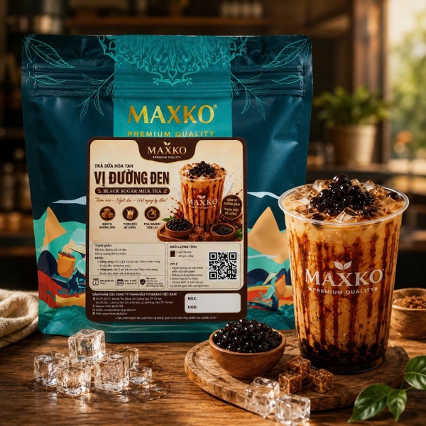 Trà Sữa Hòa Tan Vị Đường Đen Maxko